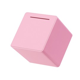 6" Piggy Bank for Adults for Savings, Assembly ABS Plastic Money Saving Box,Must Break to Open Adult Piggy Bank for Cash (Pink)