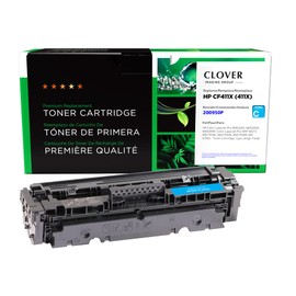 Clover Remanufactured Toner Cartridge Replacement for HP CF411X (HP 410X) | Cyan | High Yield
