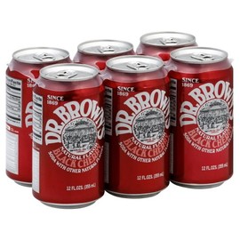 Dr. Brown - Soda Black Cherry - Case of 4 - 6/12 FZ