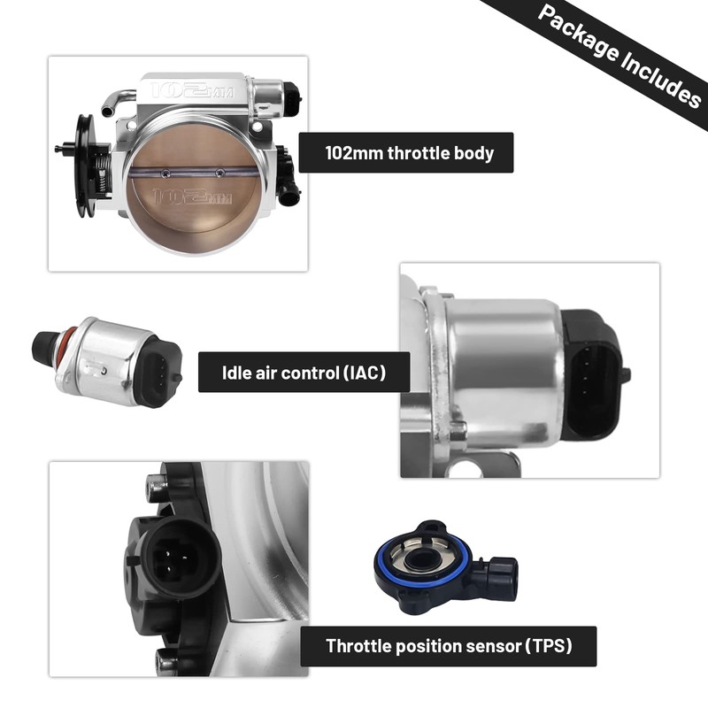 Endxedo LS 102MM Throttle Body Assembly with Throttle Position Sensor