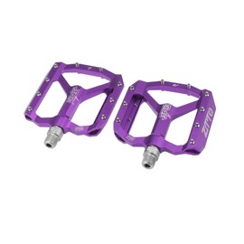 A ABSOPRO 1 Pair Non-Slip Pedals Platform Flat Bicycle Pedals 9/16 Inch Purple Item Replacement