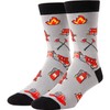 Zmart Men's Firefighter Fire Flame Fireman Socks, Firefighter Gifts For