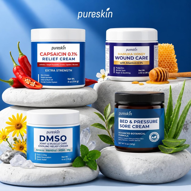 PURESKIN Capsaicin Cream Extra Strength: 0.1% Capsaicin Neuropathy Cream for