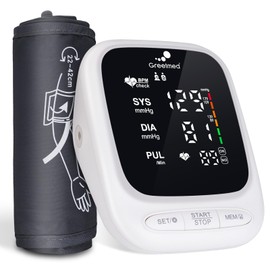 Blood Pressure Monitor Upper Arm Automatic Talking Blood Pressure Cuff, Rechargeable Blood Pressure Monitors for Home Use, Digital Led Display Adjustable 8.7"-16.5" Large Bp Cuff Dual User Model