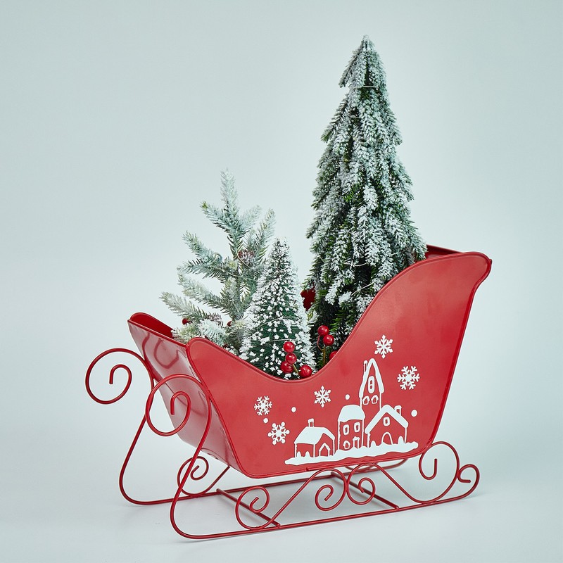 Mini Elk Sled Decoration Christmas Decorations Sleigh Car
