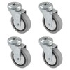 Amig Set of 4 Furniture Castors Model 2504 with Hole