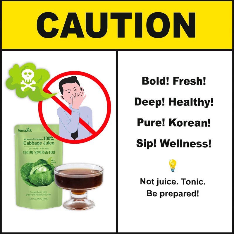 TerraPick Korean Cabbage Juice – Gut Health & Digestion Support,