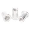 Rowiz 100 PCS M8 8mm Flat Head Aluminum Rivet Nut