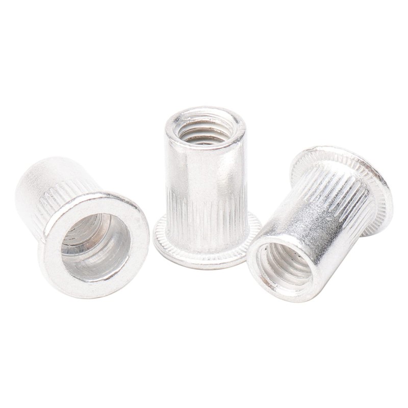 Rowiz 100 PCS M8 8mm Flat Head Aluminum Rivet Nut