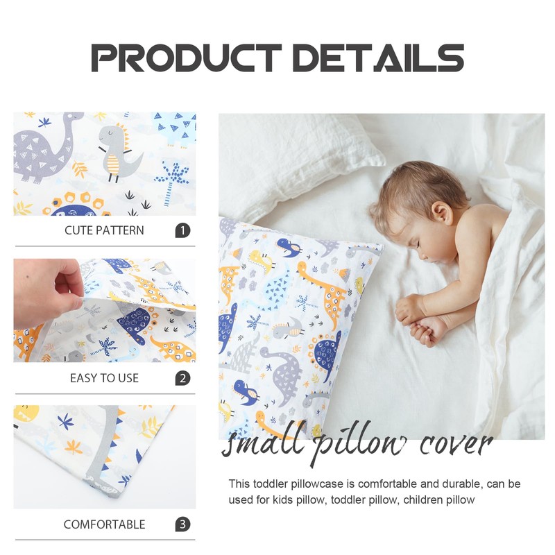 ORFOFE Envelope Closure Toddler Pillowcase Soft and Comfortable Small Pillow