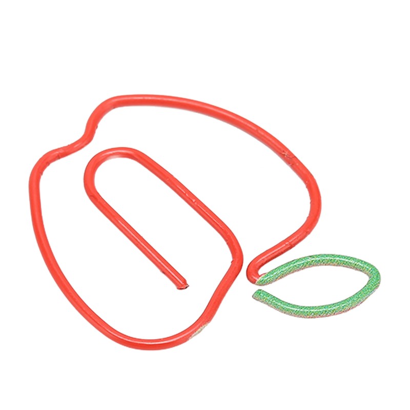 100pcs Cute Paper Clips Rust Proof Plating Prevent Slip Decorative
