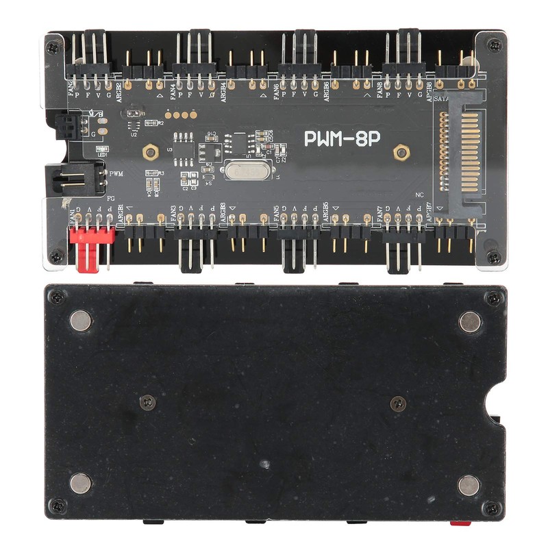 ARGB + PWM Hub, 8 Way 5V 3 Pin ARGB