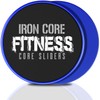 Iron Core Fitness Deslizadores de núcleo azul para entrenamiento (azul