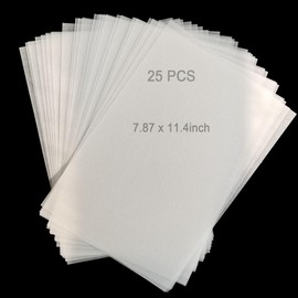 Heat Shrink Plastic Sheets Sanded Shrink Sheets, 25 PCS 8x11.4inch Shrink Art Paper Blank Shrink Art Plastic Sheet,Shrink Dinks Film Shrinky Art Paper Crafts Set for Kids Craft DIY Ornaments Keychains