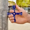 2 Pack Universal Cross Triangle Key, 4-Way Multi-Functional Utilities Key,