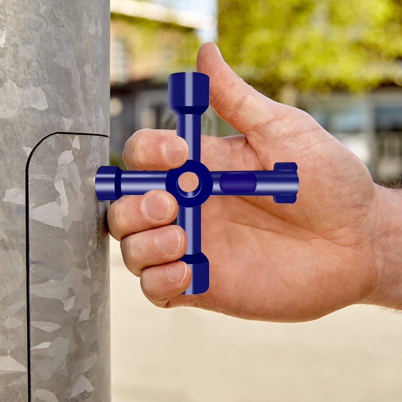 2 Pack Universal Cross Triangle Key, 4-Way Multi-Functional Utilities Key,