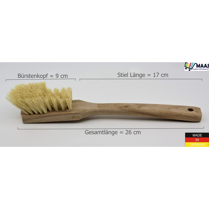 MAAJ Horseshoe Brush/Climbing Shirt Brush with Natural Fibres – Made