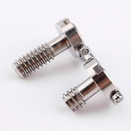 1/4" D‑Ring Screw, Stainless Steel D Shaft D-ring 1/4" Mounting Screw, for Camera Tripod Monopod Quick Release Plate