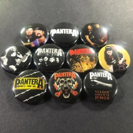 Pantera 1" Button Pin Set Dimebag Darrel Heavy Metal Vinnie Paul Phil Anselmo