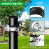 Metal Squirrel Baffle Bracket for Bird Feeder Pole, Heavy Duty