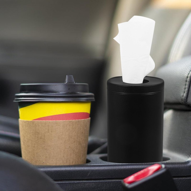Alipis Car Tissue Holder Tissue Tubes Round Car Tissue Box