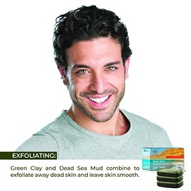 O Naturals Psoriasis - 3 unidades de jabón natural de barro y arcilla del Mar Muerto para la cara y el cuerpo limpiador ayuda a exfoliar el cuero cabe
