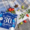 30th Birthday Decorations for Him and Her,40 PCS Blue Silver