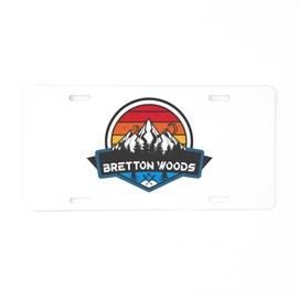 CafePress Bretton Woods Bretton Woods New Hampshire Aluminum License Plate, Front License Plate, Vanity Tag