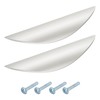 sourcing map 2 Pack Half Moon Cabinet Pull, 3.78" Hole