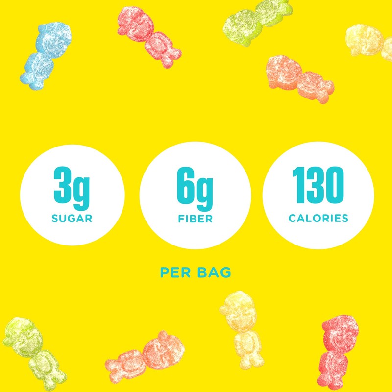 SmartSweets Sour Blast Buddies, Low Sugar Gummy Candy (3g), Low