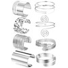 EIELO 8Pcs Arm Cuff Bracelet Set Minimalist Simple Swirl Open