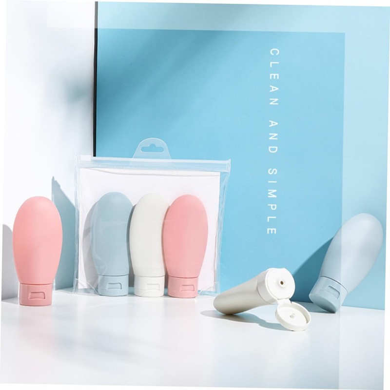 FOMIYES 3 Pack Portable Lotion Bottle Set Shampoo Conditioner Travel
