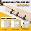 Huakaile 50pcs String Light Hooks Durable Anti-Rust Waterproof Light Hooks