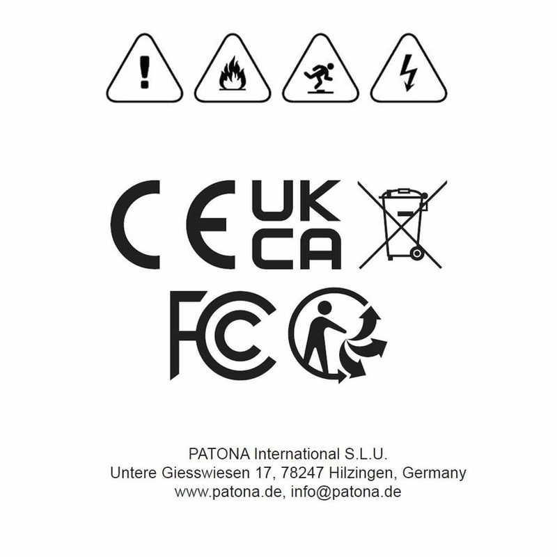 PATONA Set Caricabatterie Dual USB-C + 2X NP-W126S Protect, 1210mAh