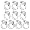 Sourcing Map Stainless Steel Worm Gear Hose Clamp, Adjustable 2/5"-
