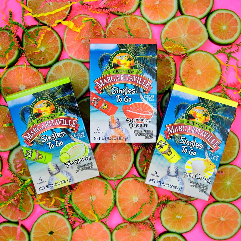 Margaritaville Singles To Go Water Drink Mix - Margarita Flavored,
