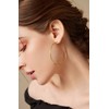Cocadant Big Gold Hoop Earrings for Women,3 Colors Large Thin