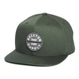 Brixton Oath III Snapback Hat - Dark Vetiver