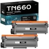 Toner Cartridge Replacement Compatible with Brother TN660 TN630 High Yield