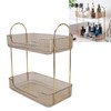 Double Layer Makeup Stand Modern Light Luxury 2 Tier Makeup