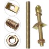 Pleenild 4Sets 4 in 1 Furniture Connecting Fittings with Half