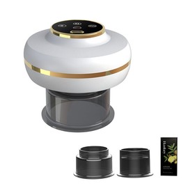 OUMDAVOY 5-in-1 Intelligent Electric Cupping Device, Precise Relief of Muscle Soreness, Knotting, Skin Circulation and Tightening, Portable Cupping and Scraping Kit,White