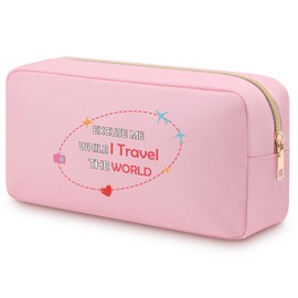 Travel Gifts for Women Teen Girls Friend Mum Travel Lover Cosmetic Bag Christmas Birthday Presents for Best Friends Sister Colleague International Travelers Weekend Trip