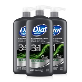Dial Men 3in1 Body Hair and Face Wash Recharge 69 Fl Oz 323 fl oz