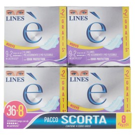 Lines Long Lactiflex Wings 36 Pieces + 8 Free