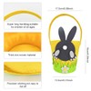 2 Pcs Easter Egg Hunt Baskets for Kids,Felt Basket with