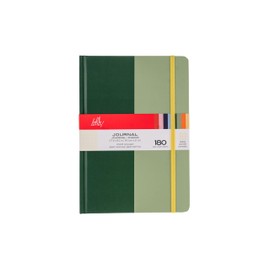 Hello, Artist! Journal, A5, 5.7" x 8.2", Forest Green/Green, Dotted Paper, 180 Pages, Suitable for Any Dry Media, For Writing, Travel, Business, Work, School