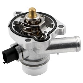 Upgrade Aluminium Engine Coolant Thermostat Housing Assembly, Compatible with Chevy Cruze 2011-2015, Limited 2016, Sonic 2012-2020, Trax 2013-2021, Buick Encore 2013-2021, Replace# 55579010 25200455