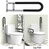 Tuntrol 2pcs 23.6 inch Foldable Handicap Grab Bars with Anti