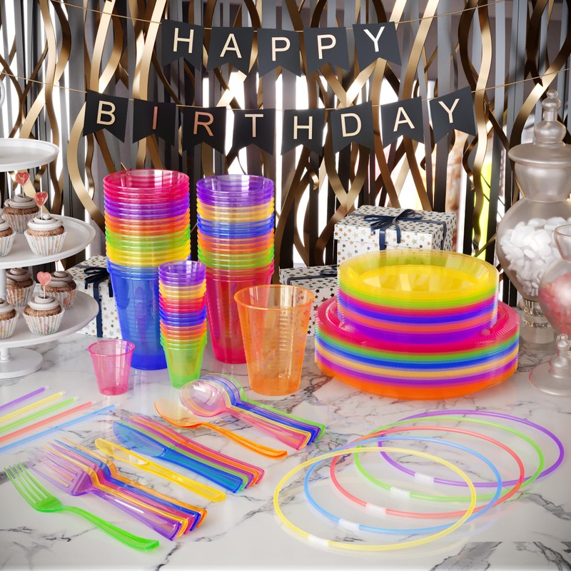 Crown Display 100 Count 22 inch. Glow Necklaces - Long